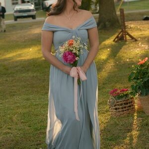 Birdy Grey Strapless Light Blue Dress